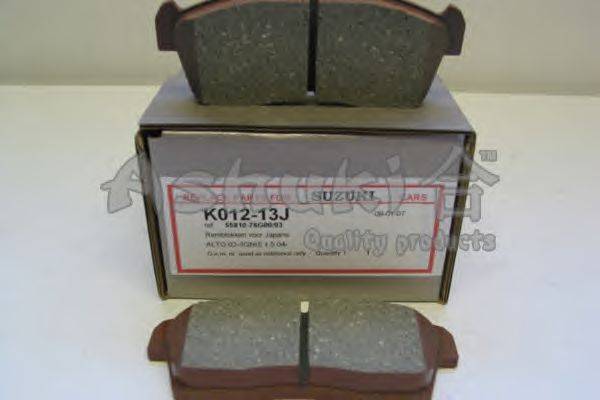 Комплект тормозных колодок, дисковый тормоз ASHUKI K012-13J
