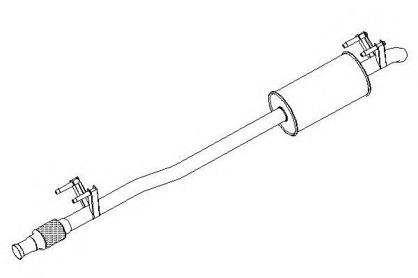 Глушитель выхлопных газов конечный KLARIUS 240984