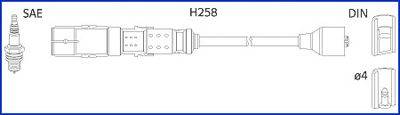 Комплект проводов зажигания HÜCO 134780