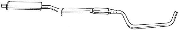 Средний глушитель выхлопных газов SIGAM 53412