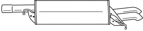 Глушитель выхлопных газов конечный SIGAM 60663