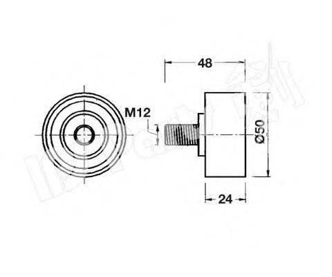 Устройство для натяжения ремня, ремень ГРМ IPS Parts ITB-6604