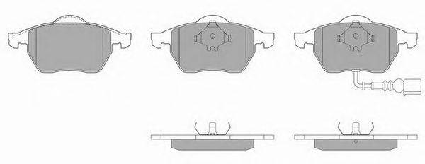 Комплект тормозных колодок, дисковый тормоз SIMER 23392