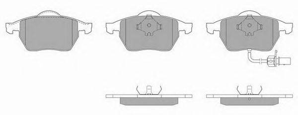 Комплект тормозных колодок, дисковый тормоз SIMER 581.8