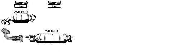 Система выпуска ОГ ERNST 140054