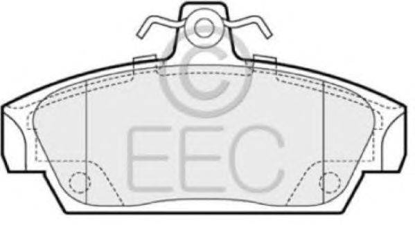 Комплект тормозных колодок, дисковый тормоз EEC BRP0659