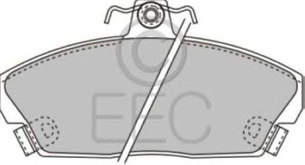 Комплект тормозных колодок, дисковый тормоз EEC BRP0689