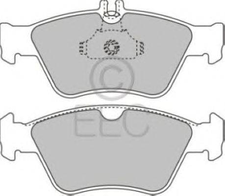 Комплект тормозных колодок, дисковый тормоз EEC BRP0886