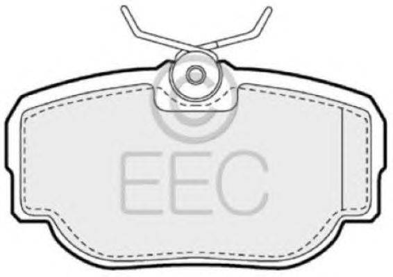 Комплект тормозных колодок, дисковый тормоз EEC BRP0908