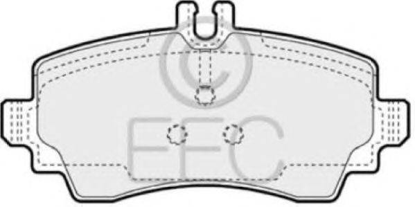Комплект тормозных колодок, дисковый тормоз EEC BRP0993