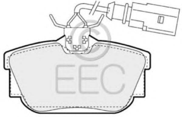 Комплект тормозных колодок, дисковый тормоз EEC BRP1158