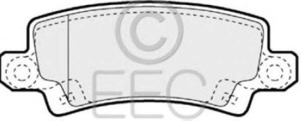 Комплект тормозных колодок, дисковый тормоз EEC BRP1243