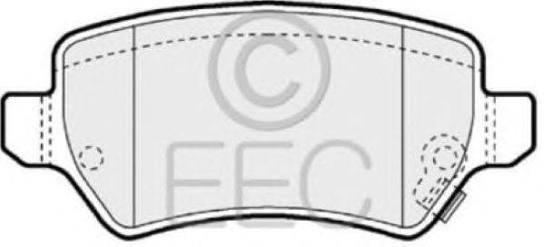 Комплект тормозных колодок, дисковый тормоз EEC BRP1286