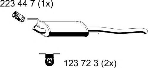 Глушитель выхлопных газов конечный QUINTON HAZELL 230497