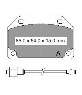 Комплект тормозных колодок, дисковый тормоз VEMA 20591