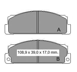Комплект тормозных колодок, дисковый тормоз VEMA 20647