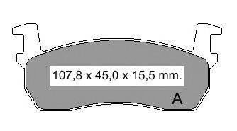 Комплект тормозных колодок, дисковый тормоз VEMA 835181