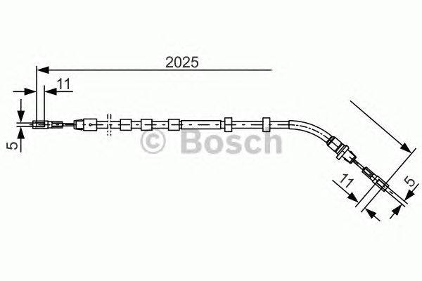 Трос, стояночная тормозная система BOSCH 1 987 477 903