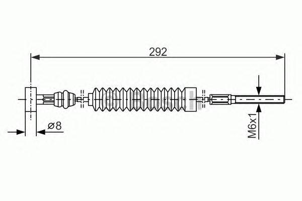 Трос, стояночная тормозная система LUCAS ELECTRICAL GCH2185