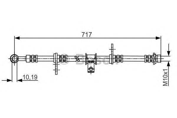 Тормозной шланг BOSCH 1 987 481 244