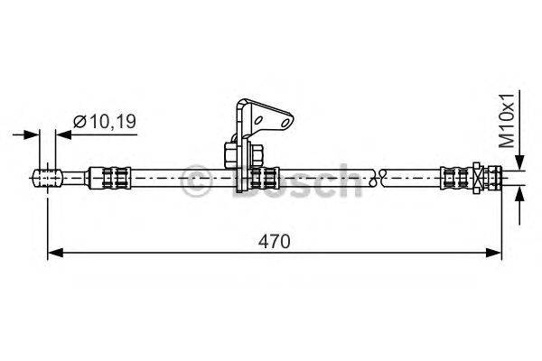 Тормозной шланг BOSCH 1 987 481 319