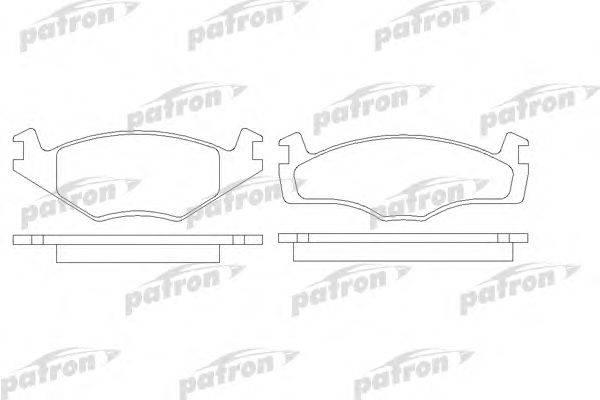 Комплект тормозных колодок, дисковый тормоз PATRON PBP419