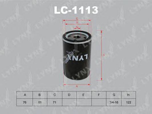 Масляный фильтр LYNXauto LC1113