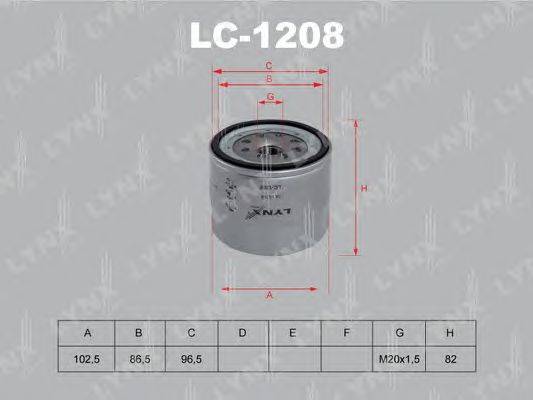 Масляный фильтр LYNXauto LC-1208