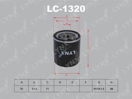 Масляный фильтр LYNXauto LC-1320