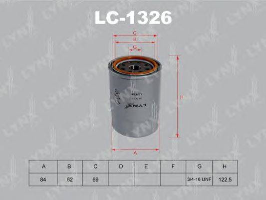 Масляный фильтр LYNXauto LC1326