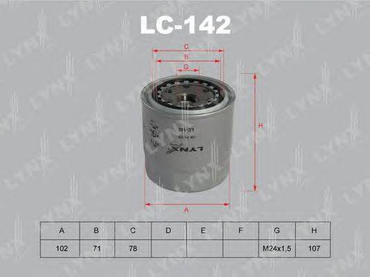 Масляный фильтр LYNXauto LC-142