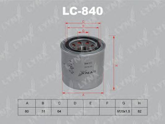 Масляный фильтр LYNXauto LC-840