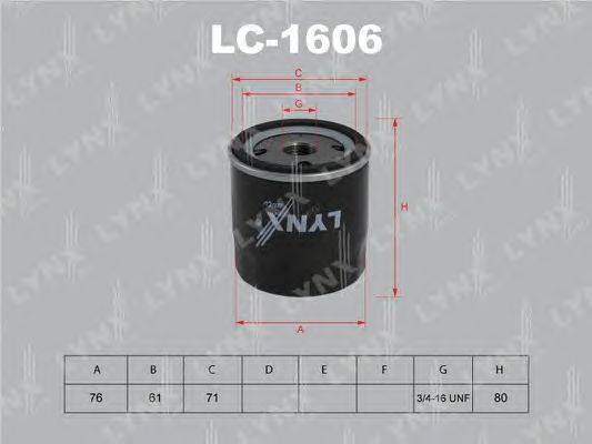 Масляный фильтр LYNXauto LC1606