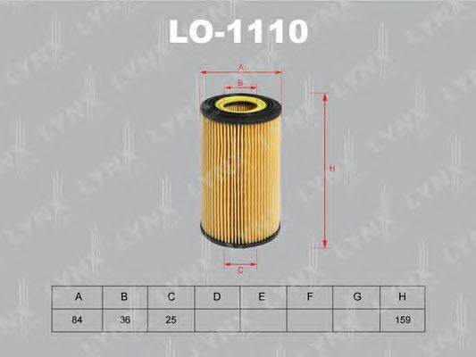 Масляный фильтр LYNXauto LO1110