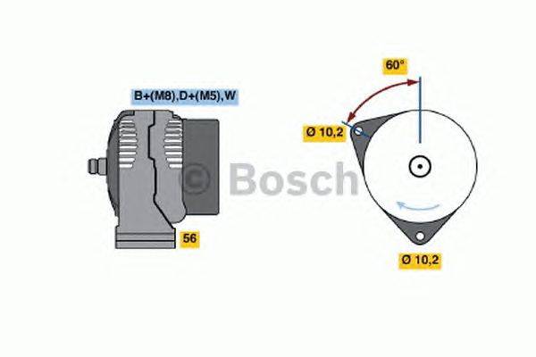 Генератор BOSCH 0 986 046 000