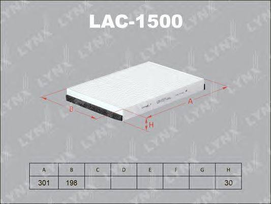 Фильтр, воздух во внутренном пространстве LYNXauto LAC-1500
