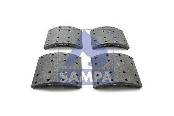 Комплект тормозных башмаков, барабанные тормоза SAMPA 096642