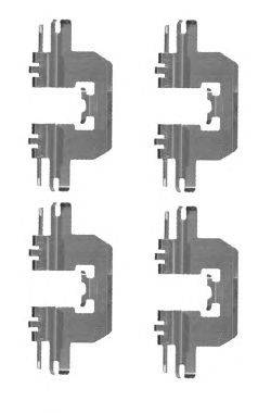 Комплектующие, колодки дискового тормоза HELLA PAGID 8DZ 355 204-601