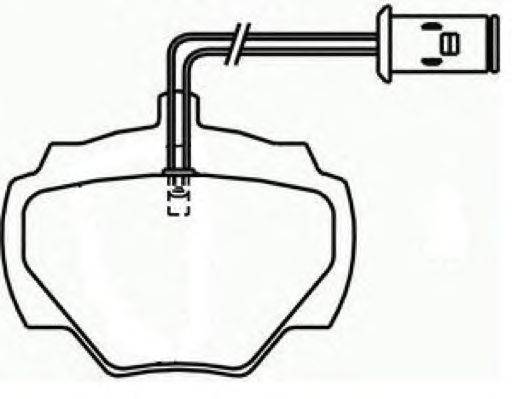 Комплект тормозных колодок, дисковый тормоз ASVA AKD-0237