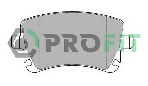 Комплект тормозных колодок, дисковый тормоз PROFIT 50001644