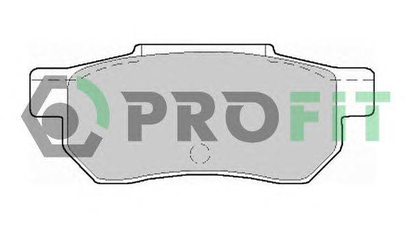 Комплект тормозных колодок, дисковый тормоз PROFIT 5000-0621