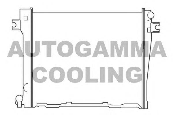 Радиатор, охлаждение двигателя AUTOGAMMA 100098