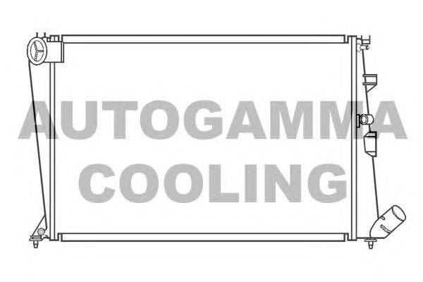 Радиатор, охлаждение двигателя AUTOGAMMA 100201