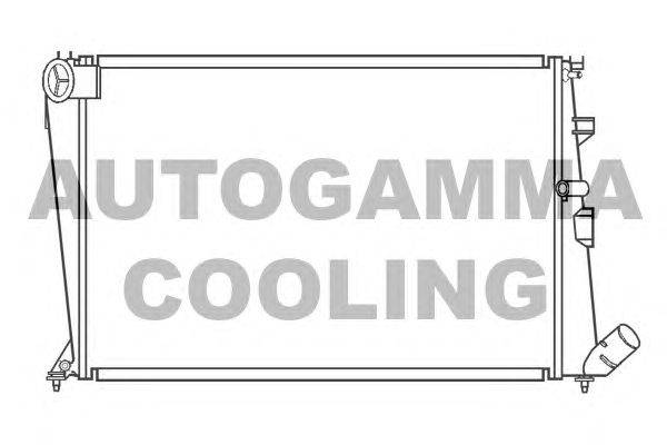 Радиатор, охлаждение двигателя AUTOGAMMA 100204