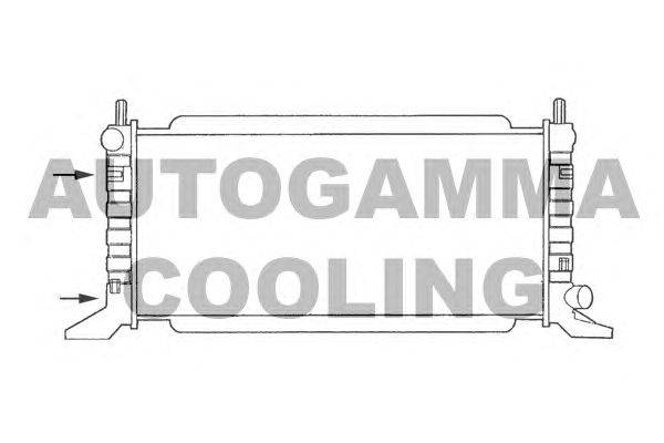 Радиатор, охлаждение двигателя AUTOGAMMA 100342