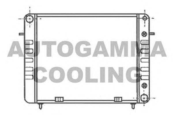 Радиатор, охлаждение двигателя AUTOGAMMA 100702