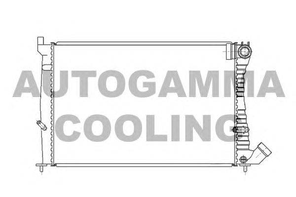 Радиатор, охлаждение двигателя AUTOGAMMA 101344