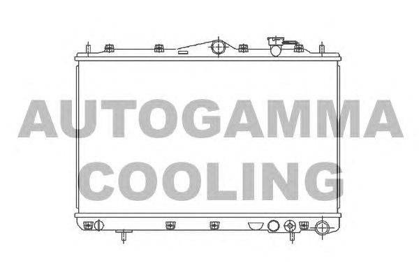 Радиатор, охлаждение двигателя AUTOGAMMA 101559
