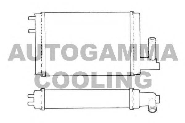 Теплообменник, отопление салона AUTOGAMMA 101617