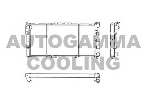 Радиатор, охлаждение двигателя AUTOGAMMA 101997